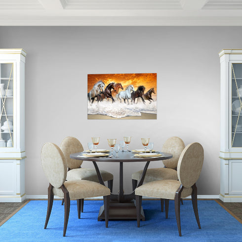 Wandbilder Wohnzimmer XXL Pferde Moderne Bilder Tiere
